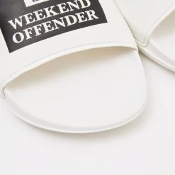 Weekend Offender La Piscine Sliders White -Fashion sportswear AC039 LA PISCINE WHITE DETAIL 2