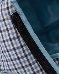 Weekend Offender Zabit Peaked Trapper Hat Blue House Check -Fashion sportswear ACAW23 07 ZABIT BLUE HOUSE CHECK 0707