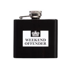 Weekend Offender Hip Flask Black/White