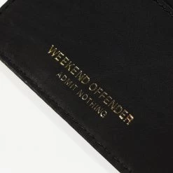 Weekend Offender Leather Card Holder Black -Fashion sportswear ACSS20 08 CARD HOLDER DETAIL 2