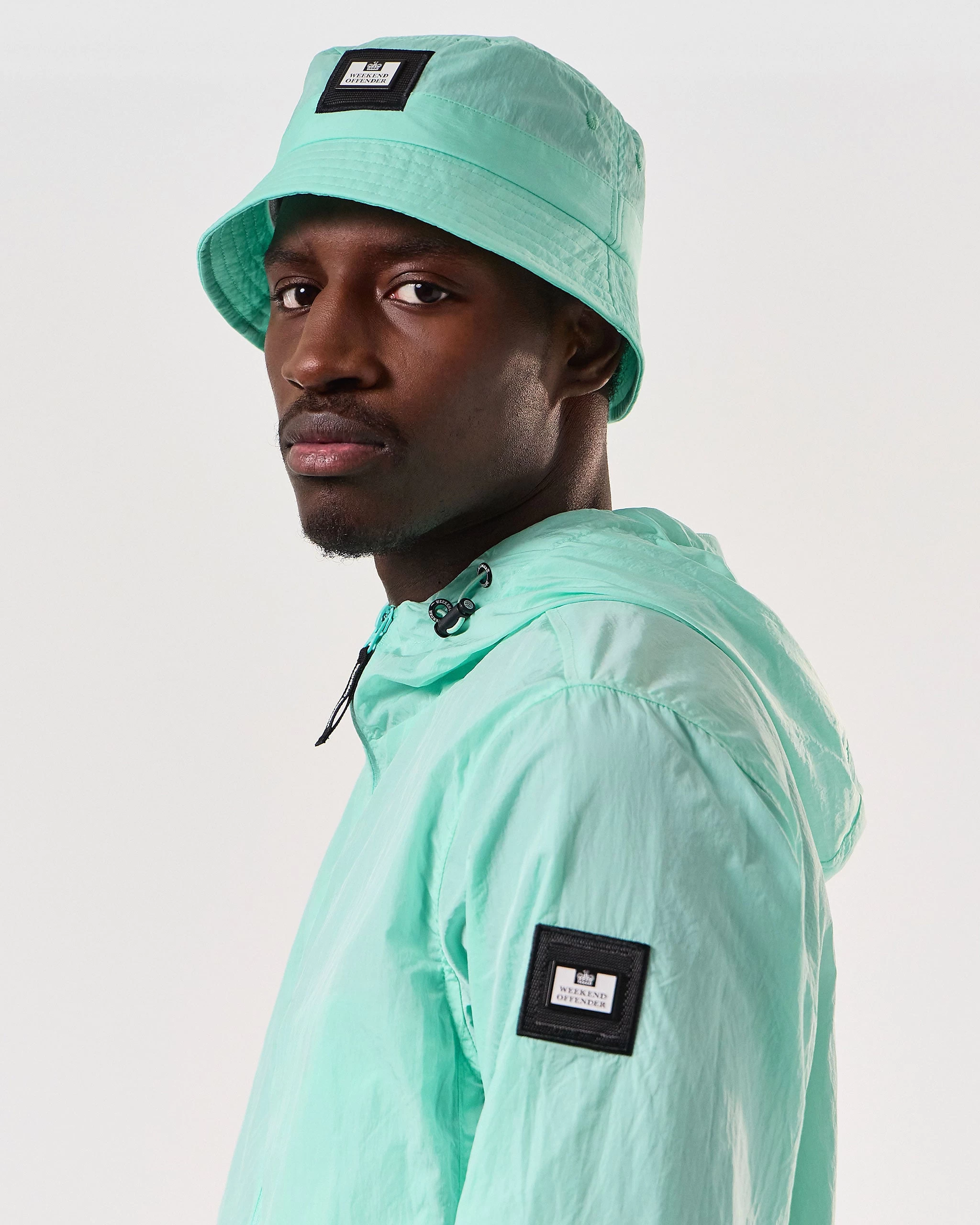 Weekend Offender Long Beach Blvd Bucket Hat Celeste Green 2 Weekend Offender Long Beach Blvd Bucket Hat Celeste Green - Image 2