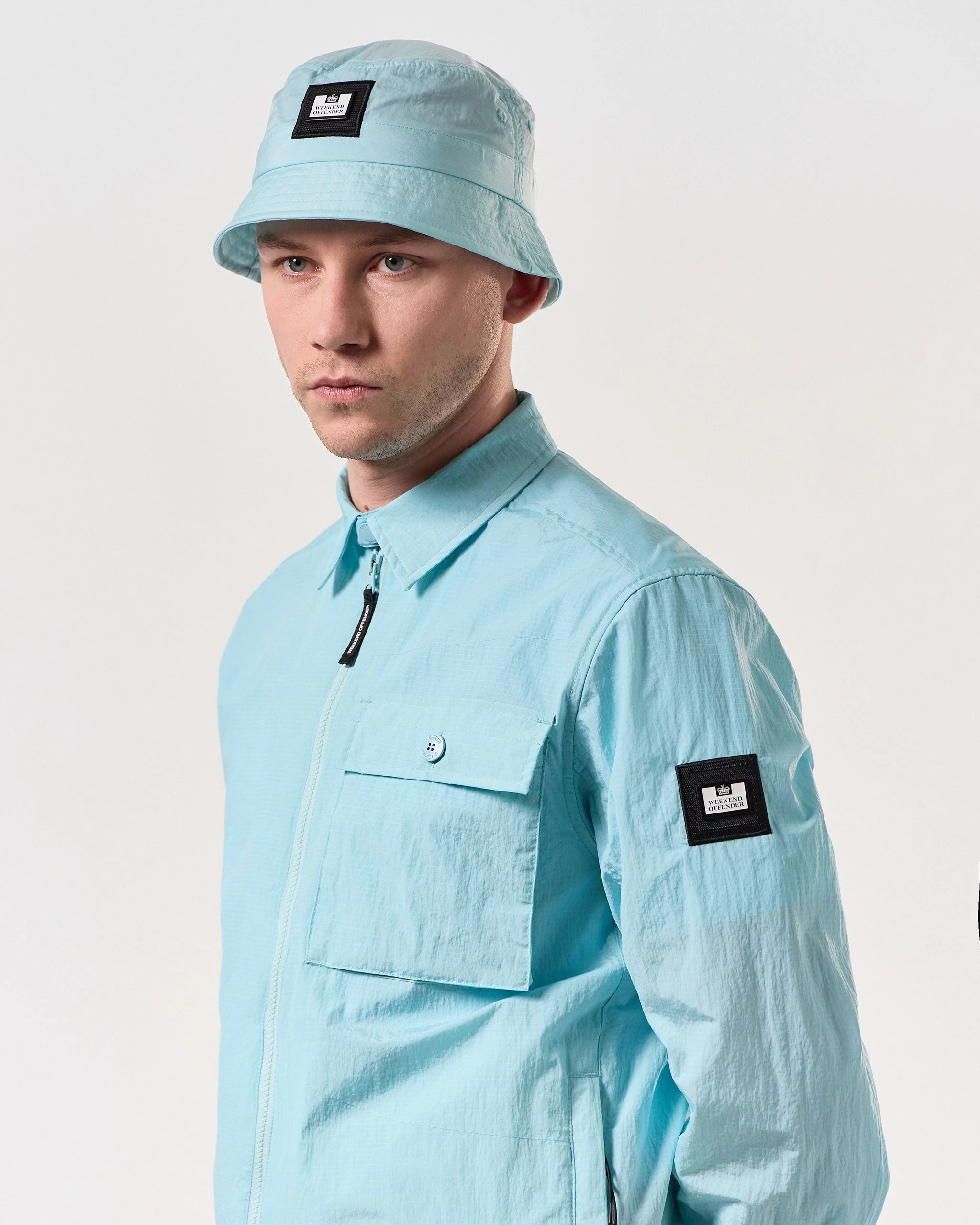 Weekend Offender Long Beach Blvd Bucket Hat Saltwater Blue 2 Weekend Offender Long Beach Blvd Bucket Hat Saltwater Blue - Image 2
