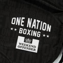 Weekend Offender One Nation Rashguard And Shorts Set Black -Fashion sportswear Black SS22 ONE NATION SHORT DETAIL 2