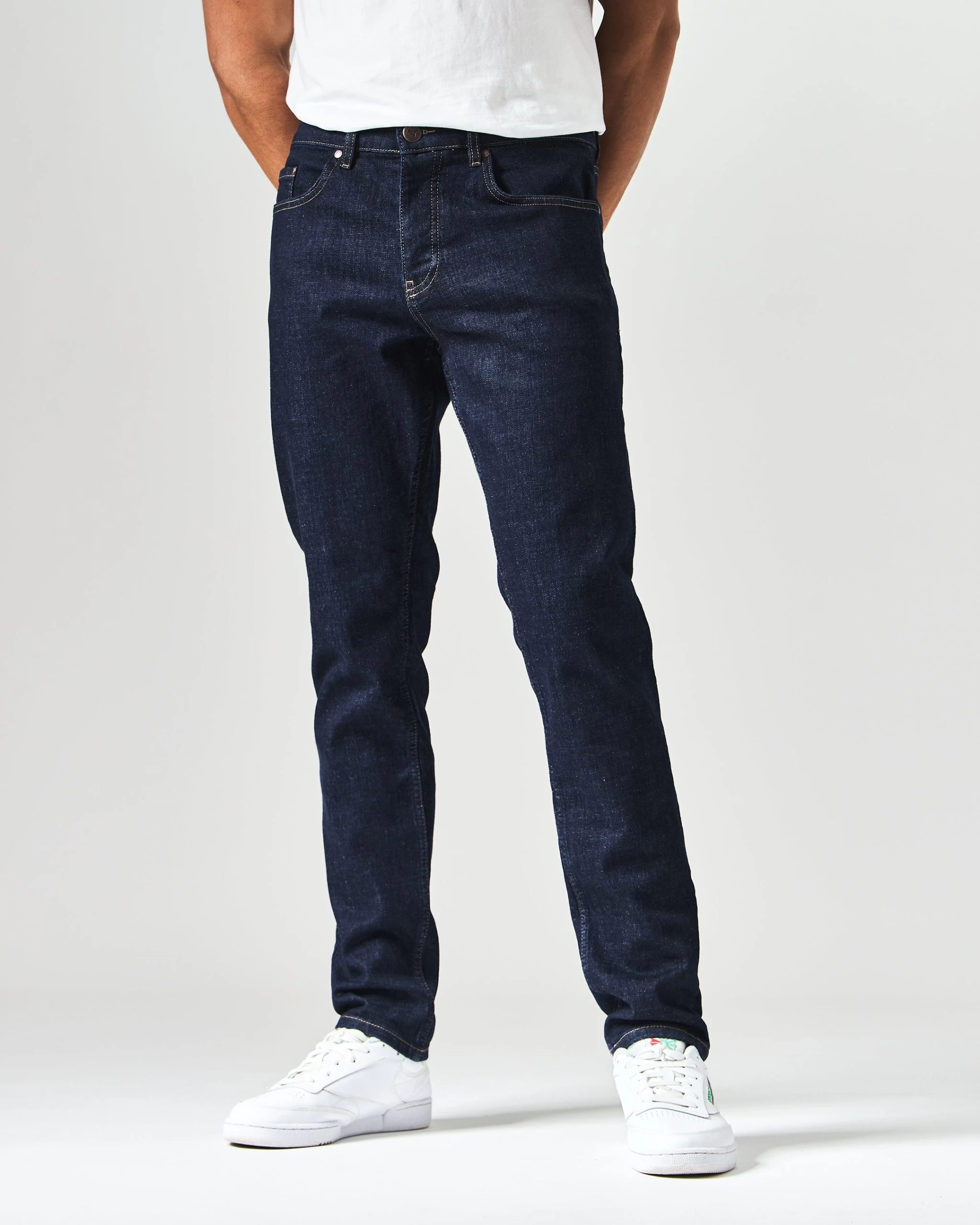 Weekend Offender 444 Tapered Dark Rinsed Denim Jeans 3 Weekend Offender 444 Tapered Dark Rinsed Denim Jeans - Image 3