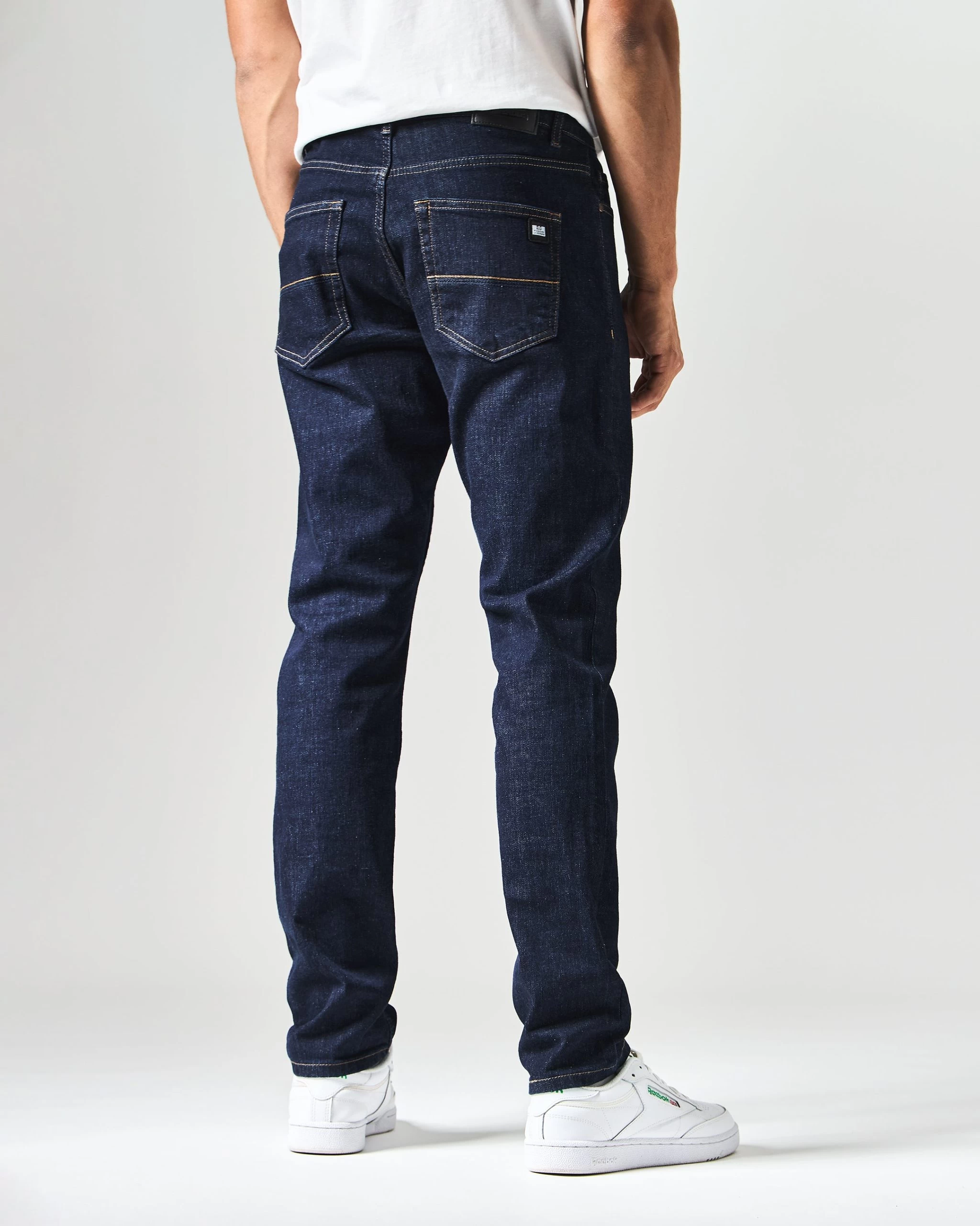 Weekend Offender 444 Tapered Dark Rinsed Denim Jeans 4 Weekend Offender 444 Tapered Dark Rinsed Denim Jeans - Image 4