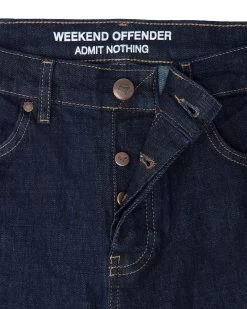 Weekend Offender 444 Easy Dark Rinsed Denim Jeans -Fashion sportswear DENIM EASY DARK RINSED 7699