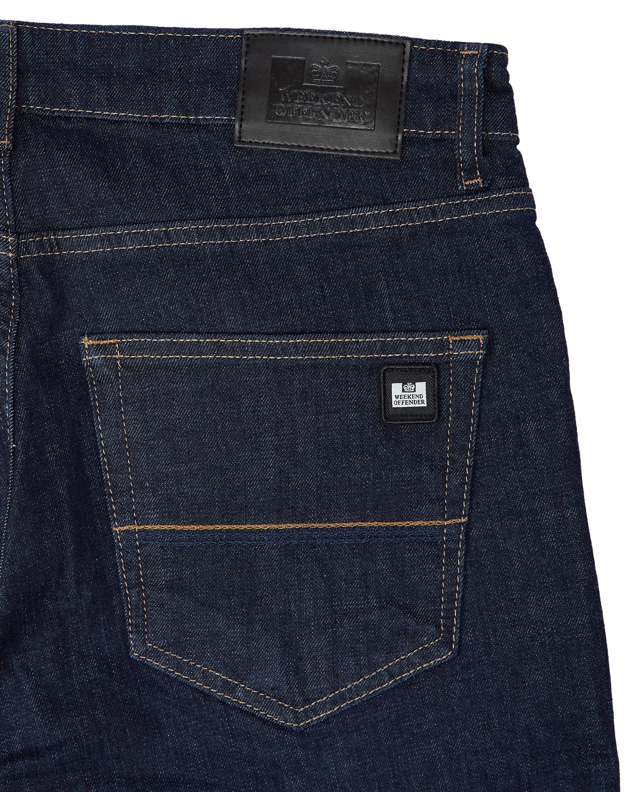 Weekend Offender 444 Tapered Dark Rinsed Denim Jeans 5 Weekend Offender 444 Tapered Dark Rinsed Denim Jeans - Image 5