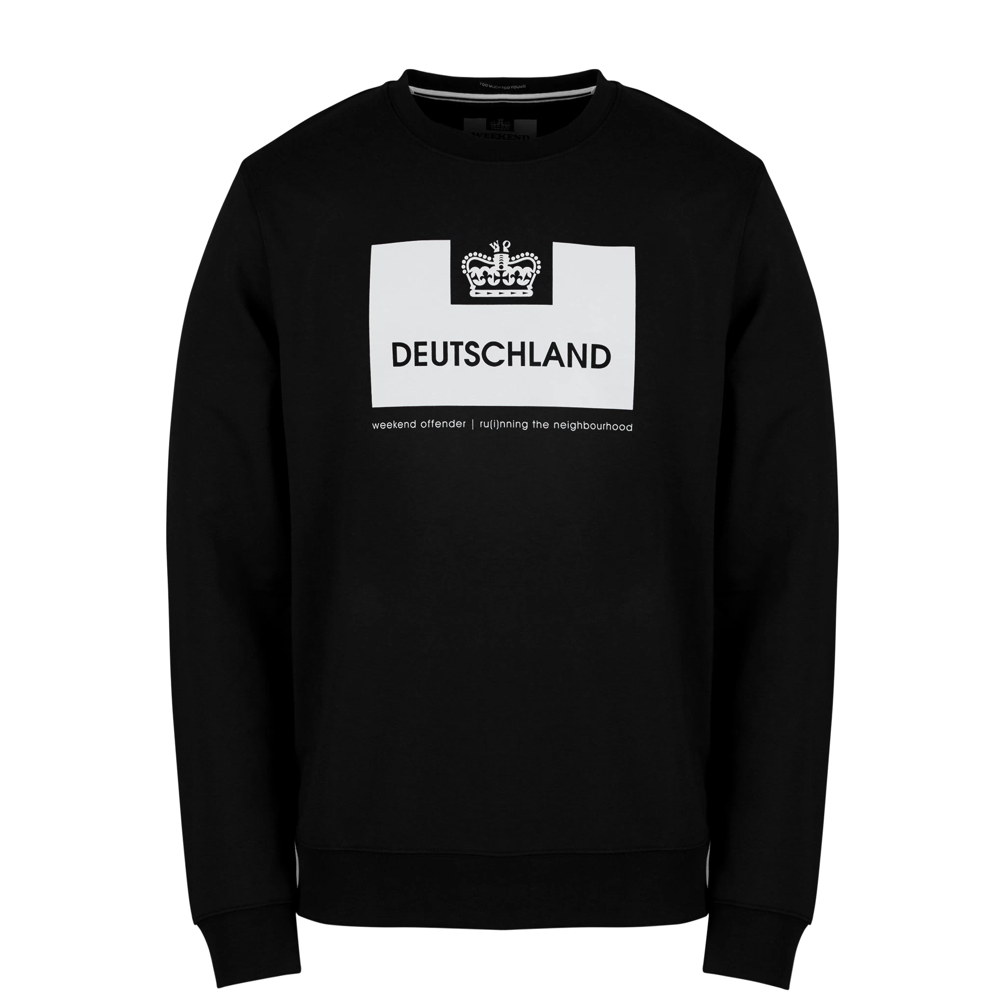 Weekend Offender Euro Series Deutschland Sweatshirt Black 1 Weekend Offender Euro Series Deutschland Sweatshirt Black