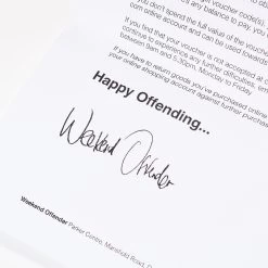 Weekend Offender Gift Card £50 -Fashion sportswear GIFT CARD BLACK DETAIL 1 876da12d 5834 49b5 8234 5a2e14766871