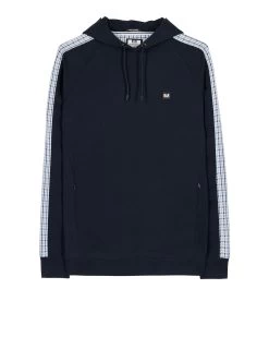 Weekend Offender Lo Sung Hoodie Navy/Blue House Check