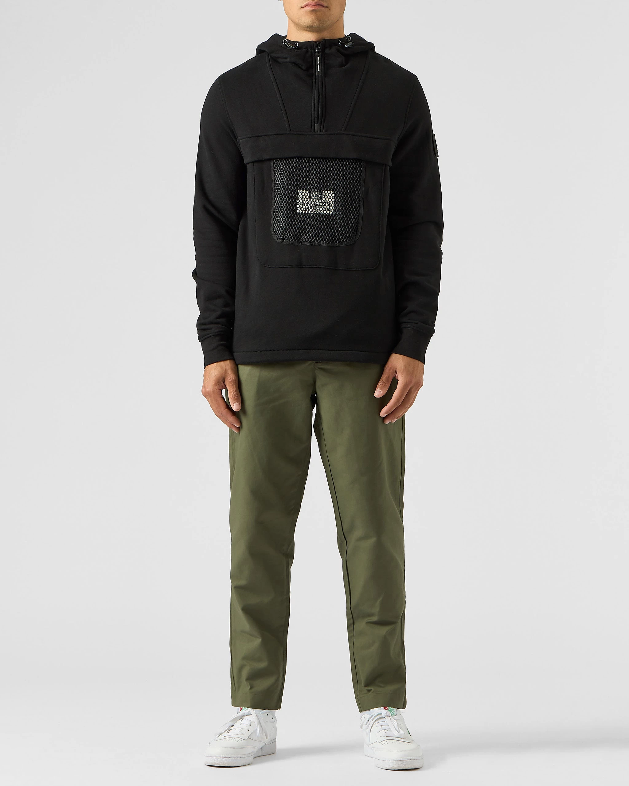 Weekend Offender Tanzmann Mesh Pocket Hoodie Black 3 Weekend Offender Tanzmann Mesh Pocket Hoodie Black - Image 3