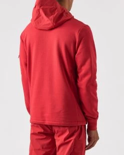 Weekend Offender Caillet Hoodie Scarlet Red -Fashion sportswear HDAW2310 CAILLET SCARLET 0259 MODEL