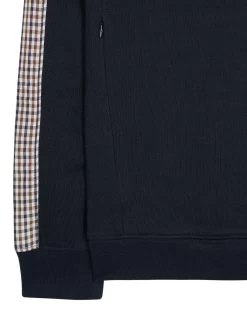 Weekend Offender Lo Sung Hoodie Navy/House Check -Fashion sportswear HDAW2311 LO SUNG NAVCY HOUSE CHECK 3732