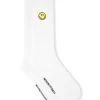 Weekend Offender Smiley Sports Socks White Pack Of 3