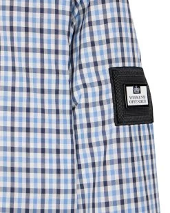 Weekend Offender Campbell Harrington Jacket Blue House Check -Fashion sportswear JKAW23 09 CAMPBELL BLUE HOUSE CHECK 2077