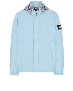 Weekend Offender Saunders Parachute Jacket Winter Sky/Blue House Check