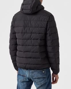 Weekend Offender La Guardia Padded Jacket Black 11 Weekend Offender La Guardia Padded Jacket Black -Fashion sportswear JKAW2301 LA GUARDIA BLACK 0093 MODEL