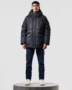 Weekend Offender Storm Down Jacket Black -Fashion sportswear JKAW2314 STORM BLACK 1361 MODEL