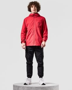 Weekend Offender Bibi Jacket Scarlet Red -Fashion sportswear JKAW2315 BIBI SCARLET 1510 MODEL