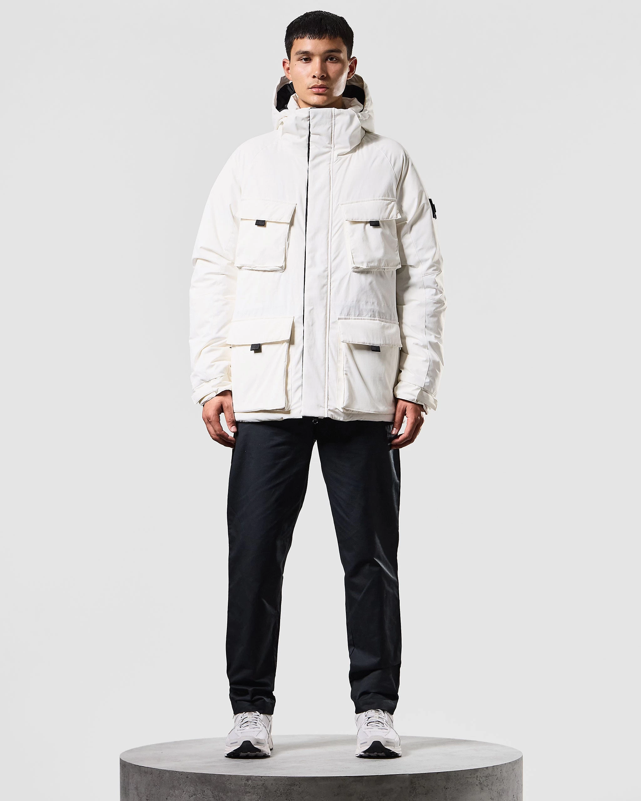Weekend Offender Engberg Parka Down Jacket Winter White 2 Weekend Offender Engberg Parka Down Jacket Winter White - Image 2
