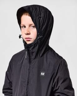 Weekend Offender Kids Plex Windbreaker Jacket Black -Fashion sportswear JKAW2319 PLEX BLACK 0566 KIDS