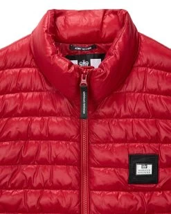 Weekend Offender Scardina Packable Gilet Scarlet Red -Fashion sportswear JKAW2321 SCARDINA SCARLET5265