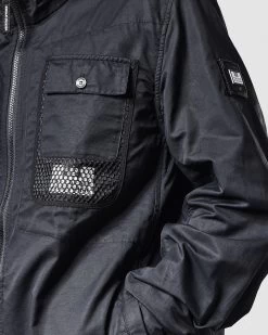 Weekend Offender Seinfeld Mesh Pocket Field Jacket Black -Fashion sportswear JKAW2334 SEINFELD BLACK 1480 MODEL