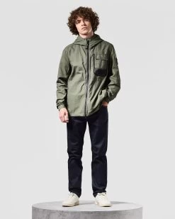 Weekend Offender Seinfeld Mesh Pocket Field Jacket Dark Green -Fashion sportswear JKAW2334 SEINFELD DARK GREEN 1461 MODEL