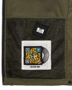 Weekend Offender Seinfeld Mesh Pocket Field Jacket Dark Green -Fashion sportswear JKAW2334 SEINFELD DARK GREEN 5504