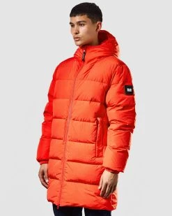 Weekend Offender Sapporo Down Jacket Orange Peel -Fashion sportswear JKAW2338 SAPORRO ORANGE PEEL 1089 MODEL