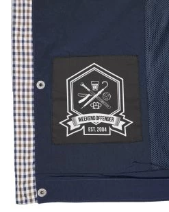 Weekend Offender Saunders Parachute Jacket Navy/House Check -Fashion sportswear JKSS23 19 SAUNDERS NAVY 1803 b19a41eb 1024 415d ad7c f5e2616323d4