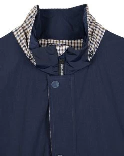 Weekend Offender Saunders Parachute Jacket Navy/House Check -Fashion sportswear JKSS23 19 SAUNDERS NAVY 1805 34a36db8 472f 486e 82c2 23b84eb0fd2d