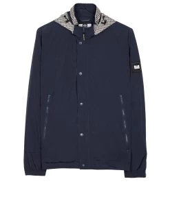 Weekend Offender Saunders Parachute Jacket Navy/House Check