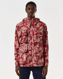 Weekend Offender Cotoca Field Jacket Blaze Red Rain Camo -Fashion sportswear JKSS2407 COTOCA CAMO BLAZE RAIN 6933