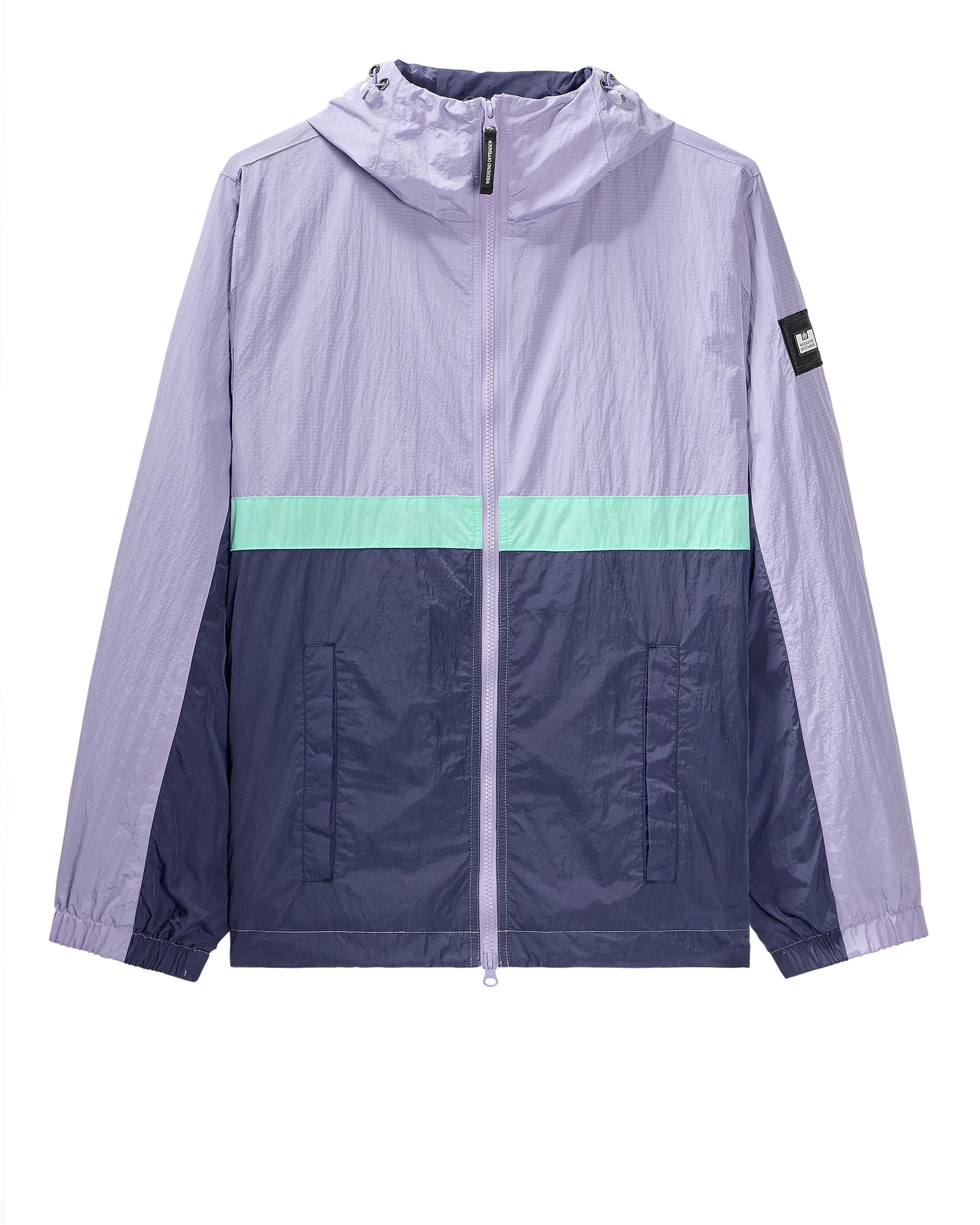 Weekend Offender Parissa Windbreaker Jacket Periwinkle/Bright Navy 1 Weekend Offender Parissa Windbreaker Jacket Periwinkle/Bright Navy