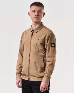 Weekend Offender Kamares Harrington Jacket Cognac Brown -Fashion sportswear JKSS2413 KAMARES COGNAC 6318 MODEL