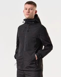Weekend Offender Talamanca Windbreaker Jacket Black -Fashion sportswear JKSS2415 TALAMANCA BLACK 5957 MODEL