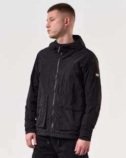 Weekend Offender Valencia Mesh Face Shield Jacket Black -Fashion sportswear JKSS2422 VALENCIA BLACK 6486 MODEL