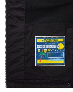 Weekend Offender Valencia Mesh Face Shield Jacket Black -Fashion sportswear JKSS2422 VALENCIA BLACK 9553 Recovered