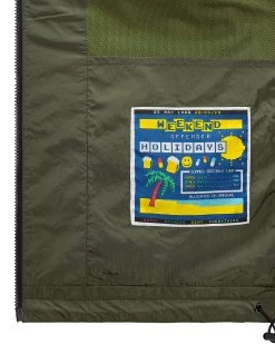 Weekend Offender Valencia Mesh Face Shield Jacket Castle Green -Fashion sportswear JKSS2422 VALENCIA CASTLE GREEN 9524