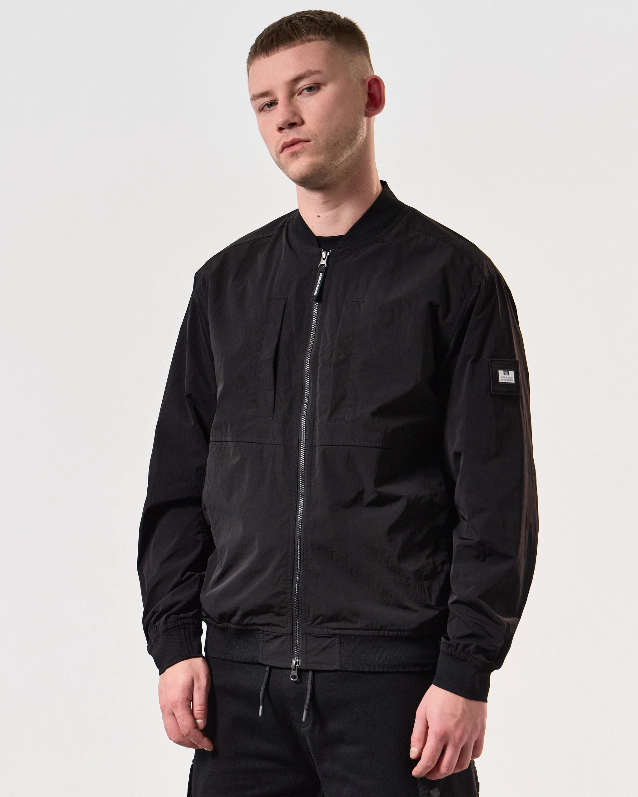 Weekend Offender Hulopoe Bomber Jacket Black 4 Weekend Offender Hulopoe Bomber Jacket Black - Image 4