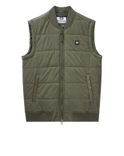 Weekend Offender Saharun Quilted Gilet Castle Green