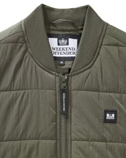 Weekend Offender Saharun Quilted Gilet Castle Green -Fashion sportswear JKSS2424 SAHARUN CASTLE GREEN 9283