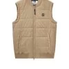 Weekend Offender Saharun Quilted Gilet Cognac Brown