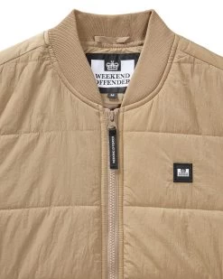 Weekend Offender Saharun Quilted Gilet Cognac Brown -Fashion sportswear JKSS2424 SAHARUN COGNAC 9276