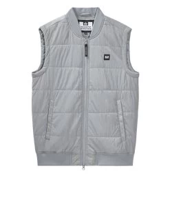 Weekend Offender Saharun Quilted Gilet Smokey Grey