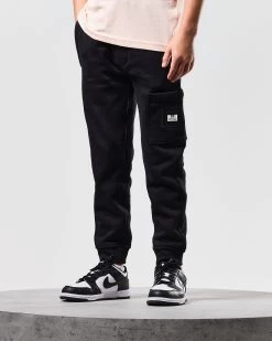Weekend Offender Kids Foreman Jogger Pants Black -Fashion sportswear JPAW2303 FOREMAN BLACK 0309 KIDS