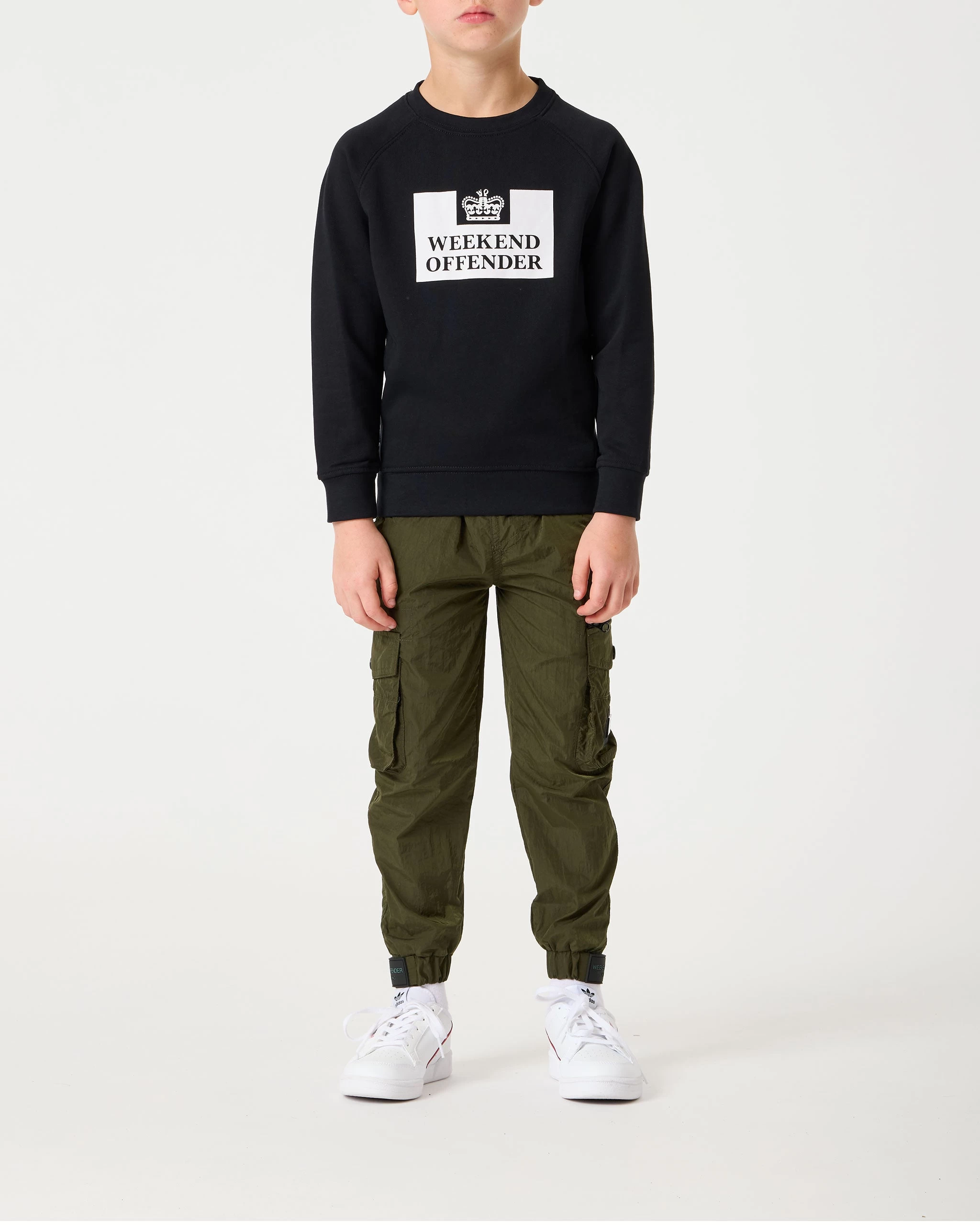 Weekend Offender Kids Penitentiary Classic Sweatshirt Black 2 Weekend Offender Kids Penitentiary Classic Sweatshirt Black - Image 2
