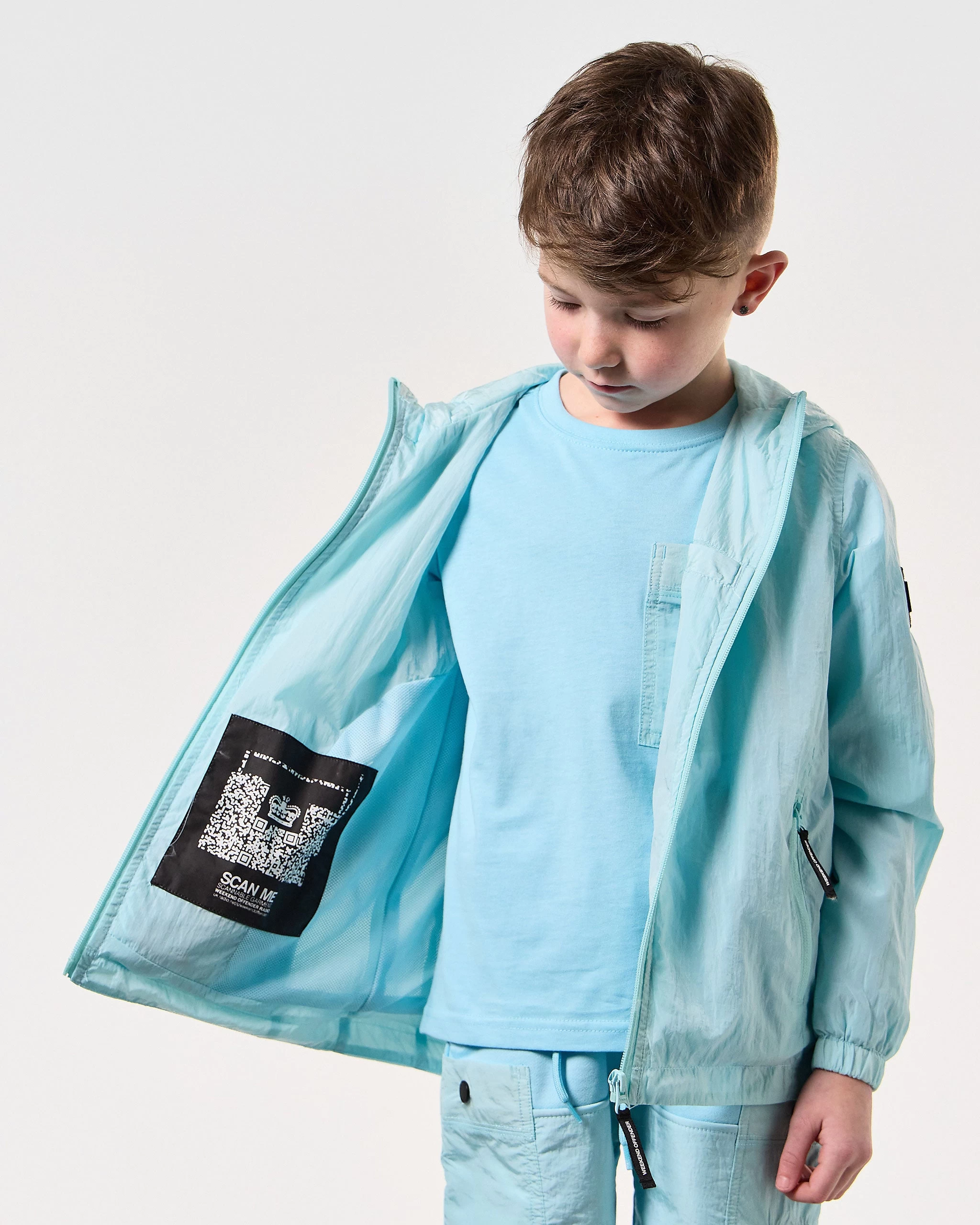 Weekend Offender Kids Technician Jacket Saltwater 3 Weekend Offender Kids Technician Jacket Saltwater - Image 3