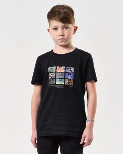 Weekend Offender Kids Hanover Graphic T-Shirt Black -Fashion sportswear KIDSPTSS2422 HANOVER BLACK 7723
